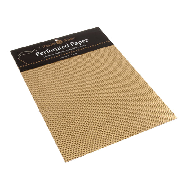 Mill Hill Perforated Paper 14 Count :Gold - Hobby & Crafts