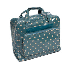 HobbyGift Blue Polka Spots PVC Sewing Machine Accessories Storage Bag - Hobby & Crafts