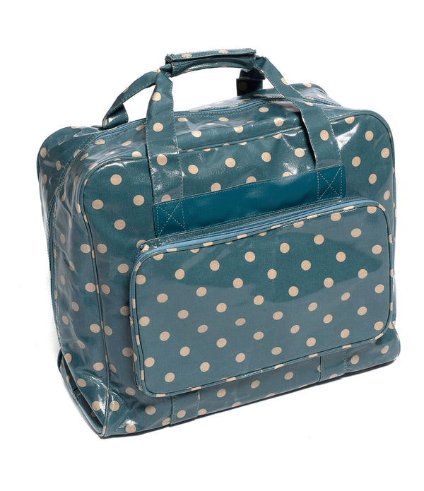 HobbyGift Blue Polka Spots PVC Sewing Machine Accessories Storage Bag - Hobby & Crafts