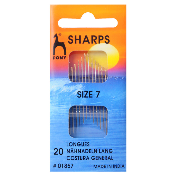 Pony Sharps With Round Gold Eye Hand Sewing Needles Bodkins Crafts - Select Size