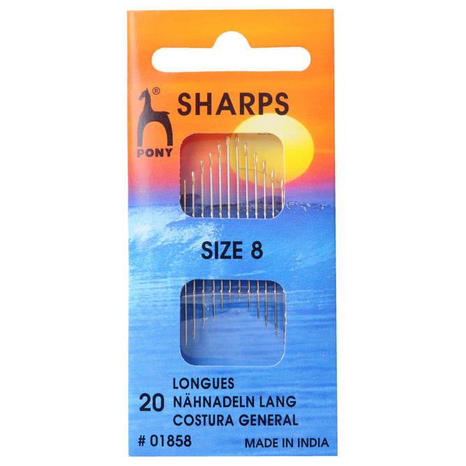 Pony Sharps With Round Gold Eye Hand Sewing Needles Bodkins Crafts - Select Size