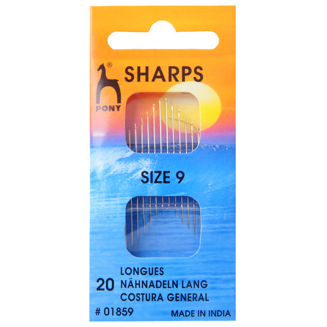 Pony Sharps With Round Gold Eye Hand Sewing Needles Bodkins Crafts - Select Size