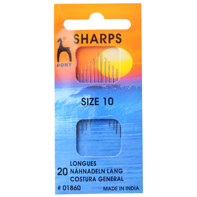 Pony Sharps With Round Gold Eye Hand Sewing Needles Bodkins Crafts - Select Size