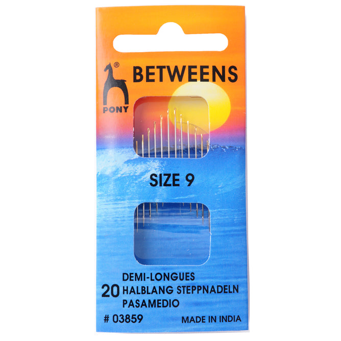 Pony Betweens Small Gold Eye Hand Sewing Needles Quilting Crafts - Select Size