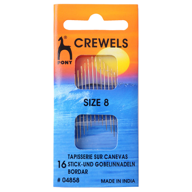 Pony Crewels Long Gold Eye Hand Sewing Needles Embroidery Crafts - Select Size