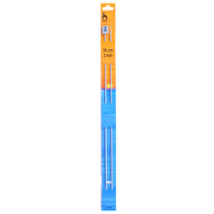 Pony Knitting Needles Single Ended Anodized Solid Aluminium Pins 30 cm x 2.00 mm - Hobby & Crafts