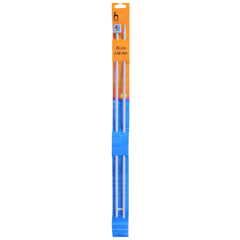 Pony Knitting Needles Single Ended Anodized Solid Aluminium Pins 35 cm x 4.50 mm - Hobby & Crafts