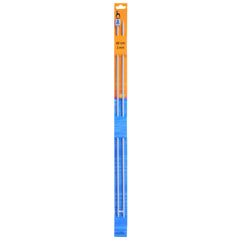 Pony Knitting Needles Single Ended Anodized Solid Aluminium Pins 40 cm x 3.00 mm - Hobby & Crafts