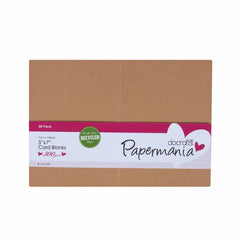 50 x Papermania Blank Cards Envelopes Pack Rectangular Recycled 12.7cmx17.8cm Cardmaking Crafts