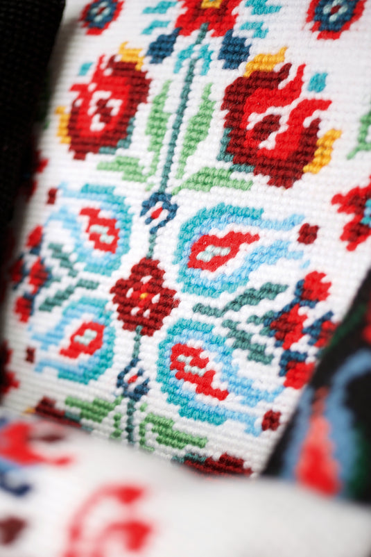Vervaco Needlepoint Tapestry Canvas Cushion Kit Needlecraft 40x40cm - Folklore I