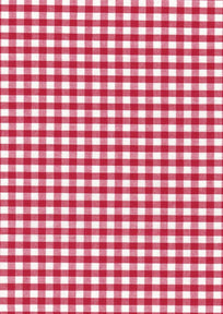 Red Gingham Polycotton 1/4