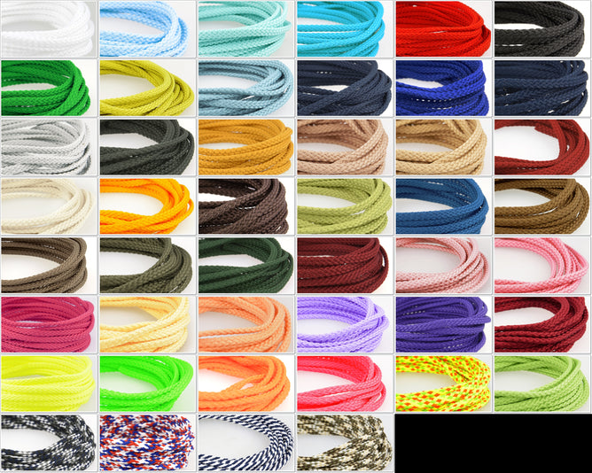 Stephanoise Polyester Cord Macramé Trimmings Crafts 50m x 6mm - Select Colour