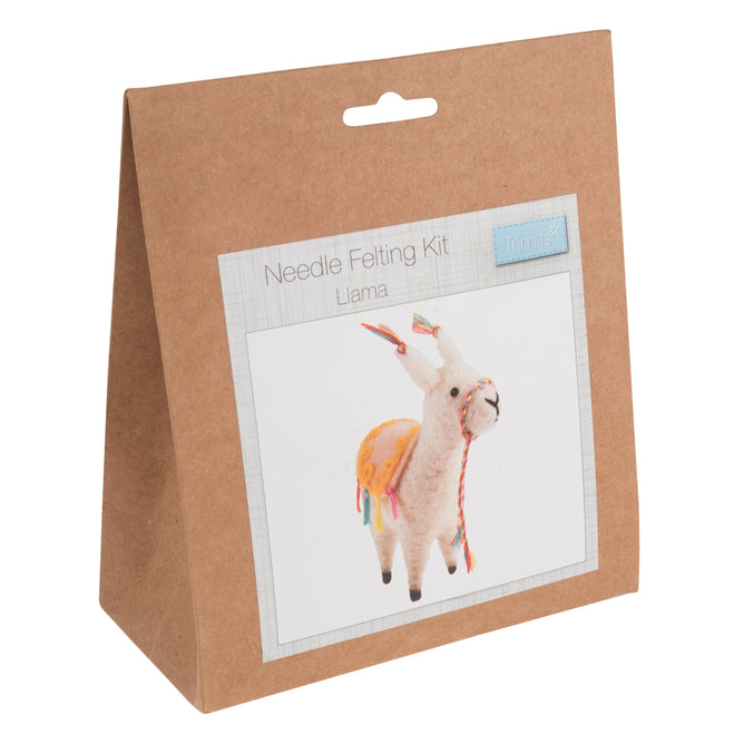 Needle Felting Crafting Kit Llama | Cute Decorations Toys | Beginner Friendly