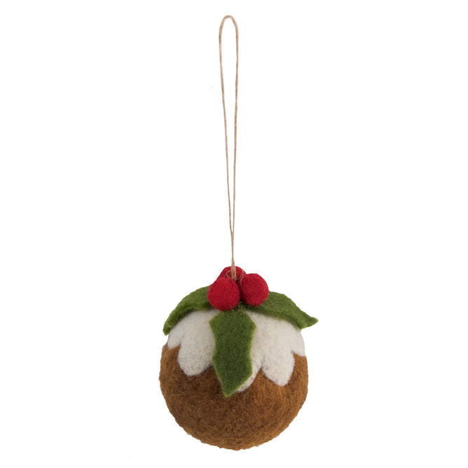 Christmas Needle Felting Crafting Kit Pudding | Cute Decorations Toys | Beginner Friendly