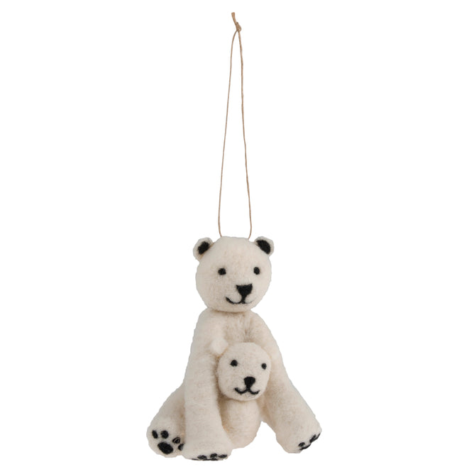 Christmas Needle Felting Crafting Kit Polar Bear | Cute Decorations Toys | Beginner Friendly