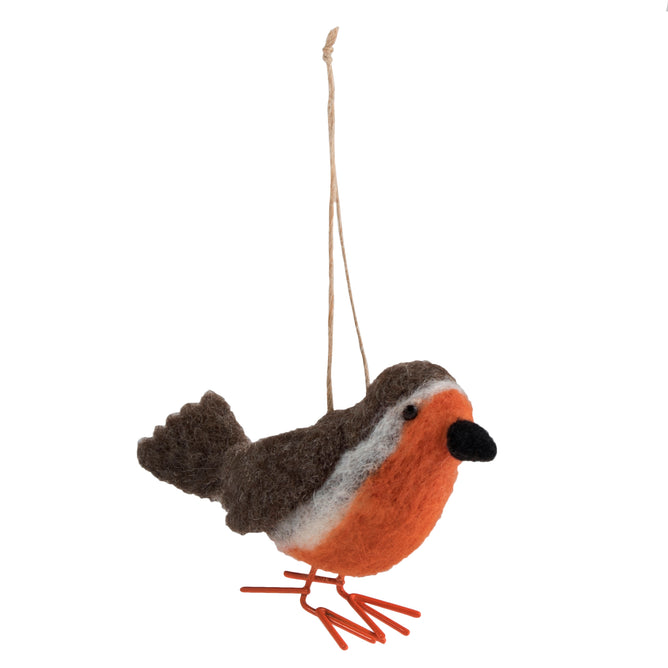 Christmas Needle Felting Crafting Kit Robin | Cute Decorations Toys | Beginner Friendly