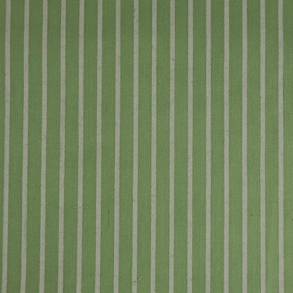 Ticking Stripes Meadow Shabby Chic Polycotton Floral Fabric