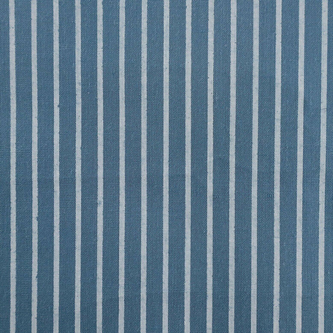 Ticking Stripes Wedgewood Shabby Chic Polycotton Floral Fabric