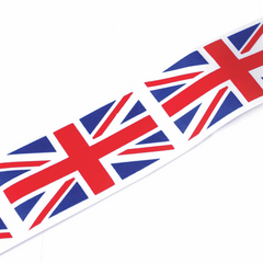 Union Jack Ribbons Queens Jubilee Patriotic Party Acetate Royal Coronation 5mx35mm 5x50mm