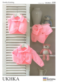 Double Knitting Pattern Cardigans Waistcoat 0 To 2 years 36-56 cm 12-22 inches - Hobby & Crafts