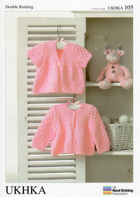 Double Knitting Pattern Cardigans 0 To 1 years 31-51 cm 12-20 inches - Hobby & Crafts