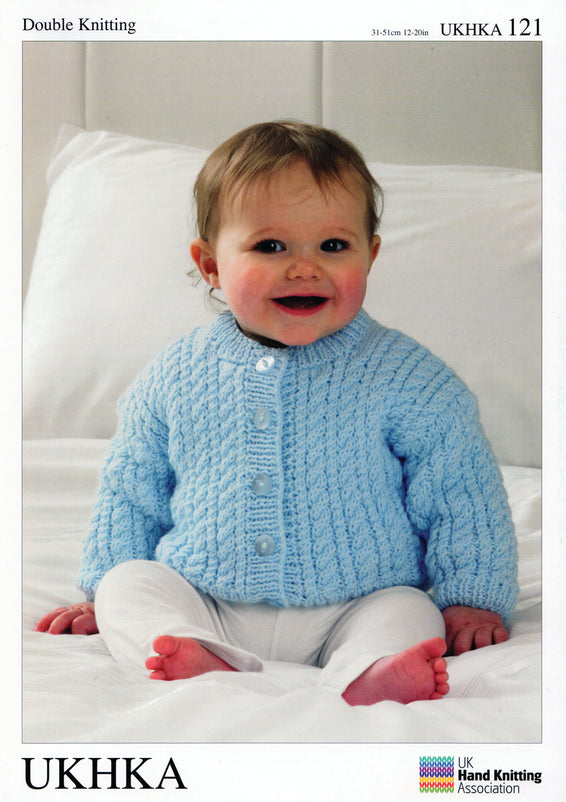 Double Knitting Pattern Jacket Hat Blanket 0 To 1 years 31-51 cm 12-20 inches - Hobby & Crafts