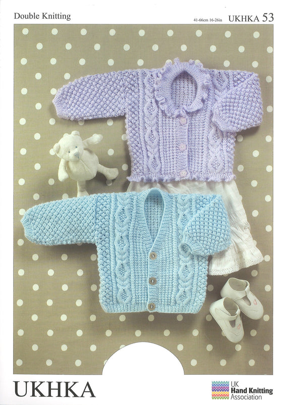 Double Knitting Pattern Cardigans 0 To 6 years 41-66 cm 16-26 inches - Hobby & Crafts
