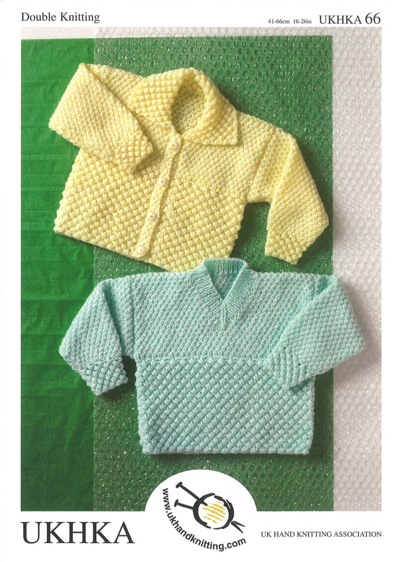 Double Knitting Pattern Cardigans Sweater 0 To 6 years 41-66 cm 16-26 inches - Hobby & Crafts