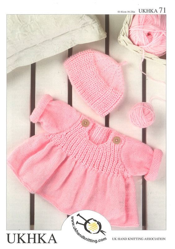 Knitting Pattern Flared Sweater Hat 0 to 4 Years 41-61 cm 16- 24 inches - Hobby & Crafts