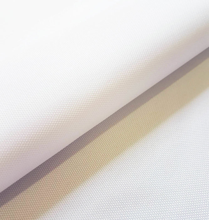 PU Coated Polyester Woven Waterproof Tough Durable Fabric Select Size - WHITE