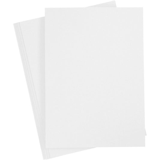 A4 White Colour Double Sided Greeting Invitation Crafts Cards x 10 - Home - Crafts