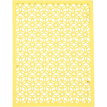 A5 x 24 Assorted Colour Different Design Lace Patterns Cardboard Sheets Pad 200g - Home - Crafts