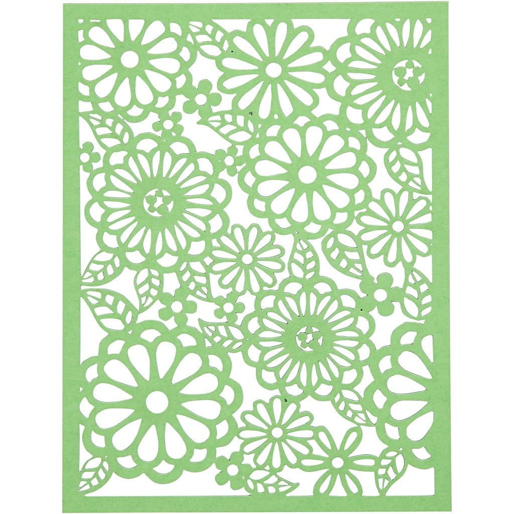 A5 x 24 Assorted Colour Different Design Lace Patterns Cardboard Sheets Pad 200g - Home - Crafts