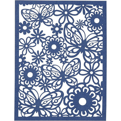 A5 x 24 Assorted Colour Different Design Lace Patterns Cardboard Sheets Pad 200g - Home - Crafts