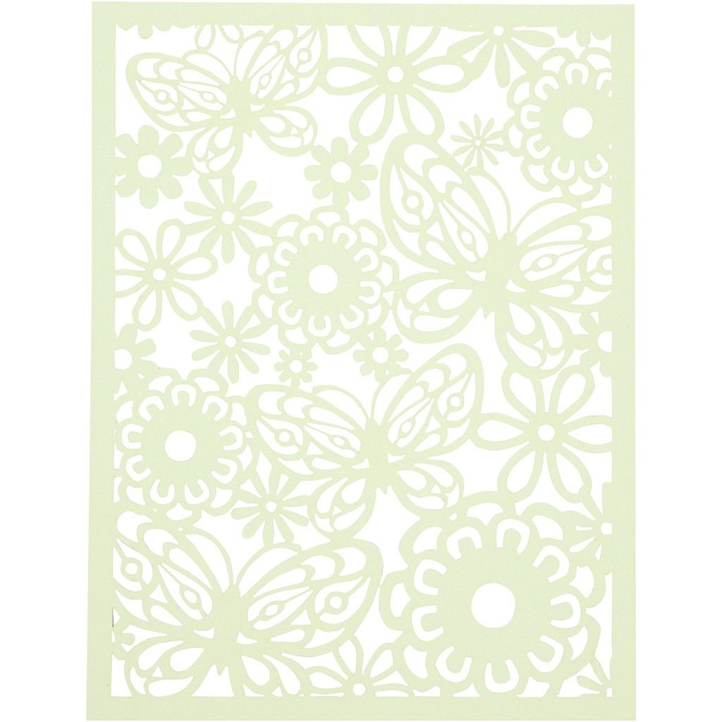 A5 x 24 Assorted Colour Different Design Lace Patterns Cardboard Sheets Pad 200g - Home - Crafts