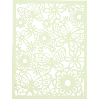 A5 x 24 Assorted Colour Different Design Lace Patterns Cardboard Sheets Pad 200g - Home - Crafts