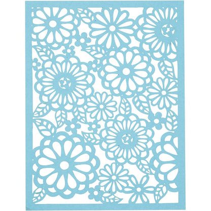 A5 x 24 Assorted Colour Different Design Lace Patterns Cardboard Sheets Pad 200g - Home - Crafts