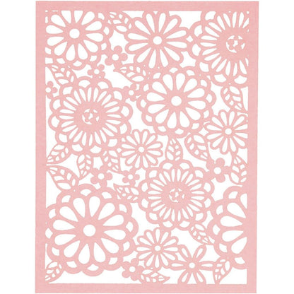 A5 x 24 Assorted Colour Different Design Lace Patterns Cardboard Sheets Pad 200g - Home - Crafts