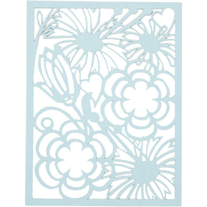 A5 x 24 Assorted Colour Different Design Lace Patterns Cardboard Sheets Pad 200g - Home - Crafts