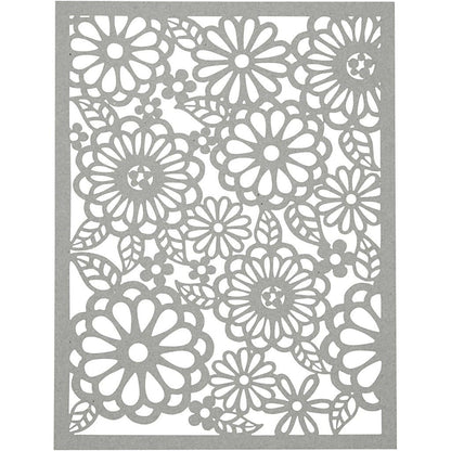 A6 x 24 Assorted Colour Different Design Lace Patterns Cardboard Sheets Pad 200g - Home - Crafts