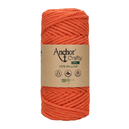Anchor 3mm 250g 100% Recycled Soft 3-Ply Twisted Eco-Friendly Yarn - Knitting Crocheting Crafts - Various Colours