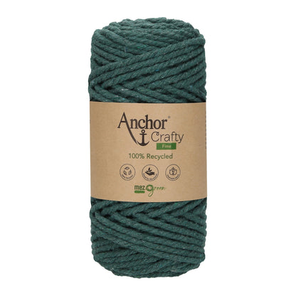 Anchor 3mm 250g 100% Recycled Soft 3-Ply Twisted Eco-Friendly Yarn - Knitting Crocheting Crafts - Various Colours
