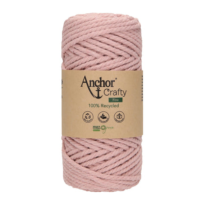 Anchor 3mm 250g 100% Recycled Soft 3-Ply Twisted Eco-Friendly Yarn - Knitting Crocheting Crafts - Various Colours