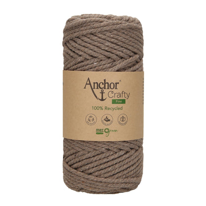 Anchor 3mm 250g 100% Recycled Soft 3-Ply Twisted Eco-Friendly Yarn - Knitting Crocheting Crafts - Various Colours
