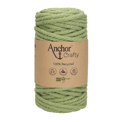 Anchor 5mm 250g 100% Recycled Soft 3-Ply Twisted Eco-Friendly Yarn - Knitting Crocheting Crafts - Various Colours