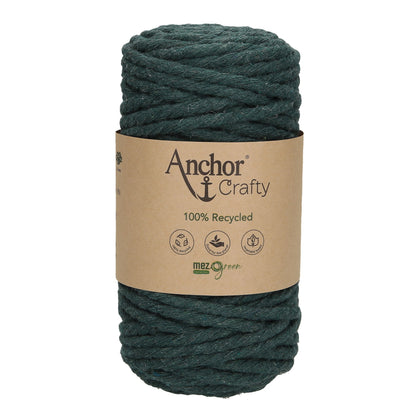 Anchor 5mm 250g 100% Recycled Soft 3-Ply Twisted Eco-Friendly Yarn - Knitting Crocheting Crafts - Various Colours