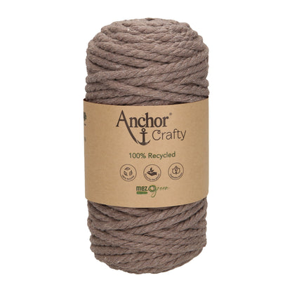 Anchor 5mm 250g 100% Recycled Soft 3-Ply Twisted Eco-Friendly Yarn - Knitting Crocheting Crafts - Various Colours