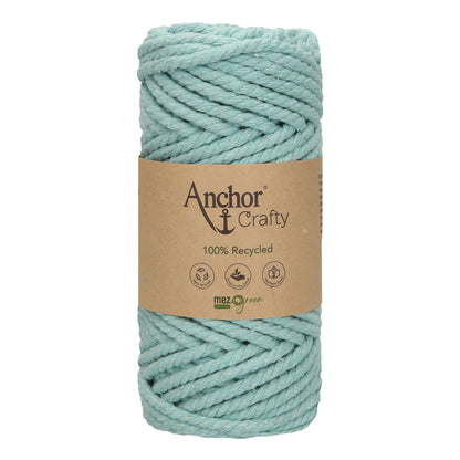 Anchor 5mm 250g 100% Recycled Soft 3-Ply Twisted Eco-Friendly Yarn - Knitting Crocheting Crafts - Various Colours