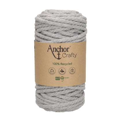 Anchor 5mm 250g 100% Recycled Soft 3-Ply Twisted Eco-Friendly Yarn - Knitting Crocheting Crafts - Various Colours