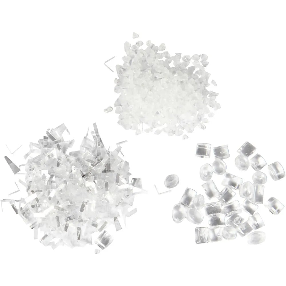 Artificial Snow Flakes Christmas Decorative Pixie Glitter Sticky Polystyrene
